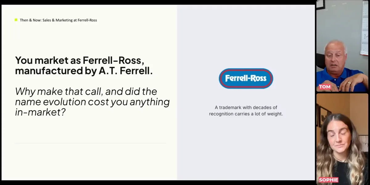 Glowtify webinar replay with Tom Elliott of Ferrell-Ross on redesigning the company's marketing machine